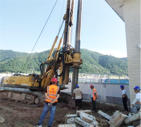 寶雞斜峪關灌注樁施工